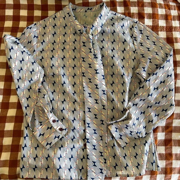 Vintage Tops - Vintage bow tie neck blouse